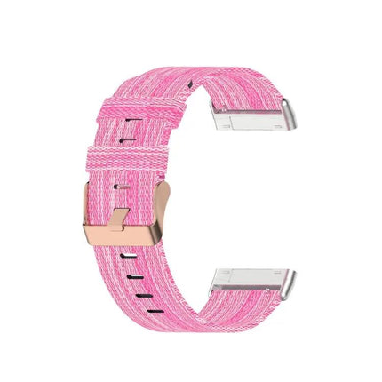 Nylon Canvas Watch Band 23.2mm For Fitbit Versa 4 Sense 2