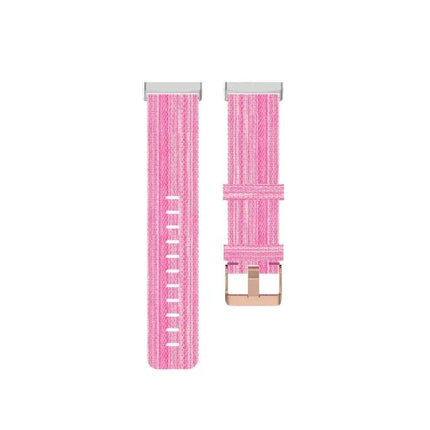 Nylon Canvas Watch Band 23.2mm For Fitbit Versa 4 Sense 2