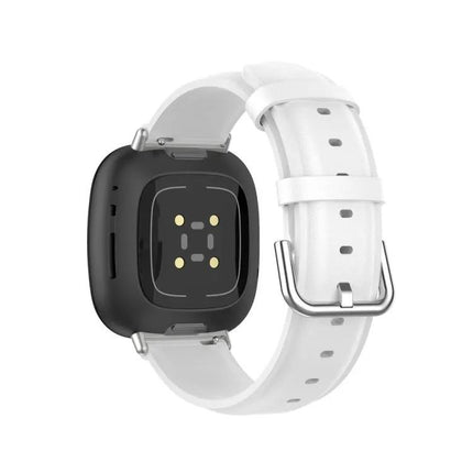 Leather Watch Band For Fitbit Versa 4 Sense 2 95/135mm
