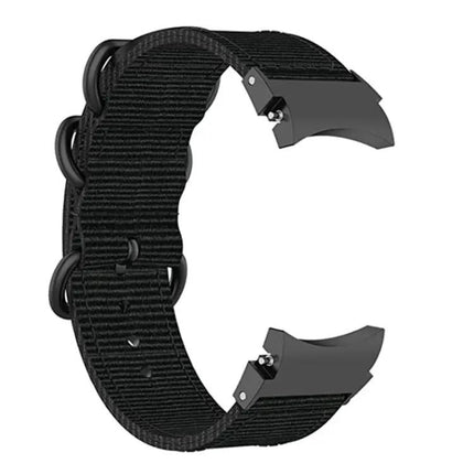 Nylon Three Ring Watch Band For Samsung Galaxy Watch4 Watch5