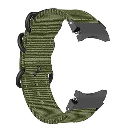 Nylon Three Ring Watch Band For Samsung Galaxy Watch4 Watch5