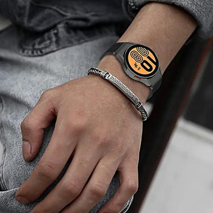 Nylon Three Ring Watch Band For Samsung Galaxy Watch4 Watch5