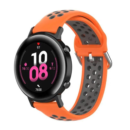 20mm Two-Tone Sport Silicone Watch Band For 42mm Watches