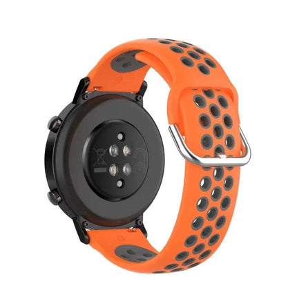 20mm Two-Tone Sport Silicone Watch Band For 42mm Watches