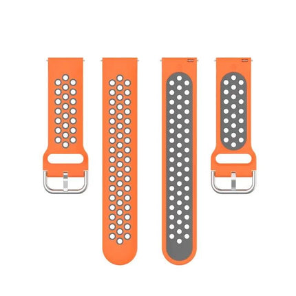 20mm Two-Tone Sport Silicone Watch Band For 42mm Watches