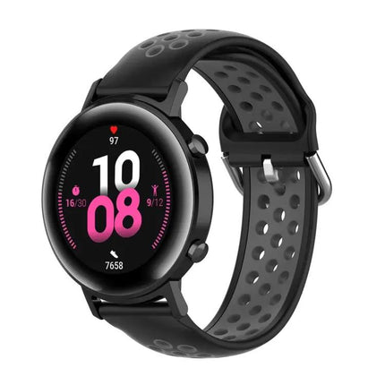 20mm Two-Tone Sport Silicone Watch Band For 42mm Watches