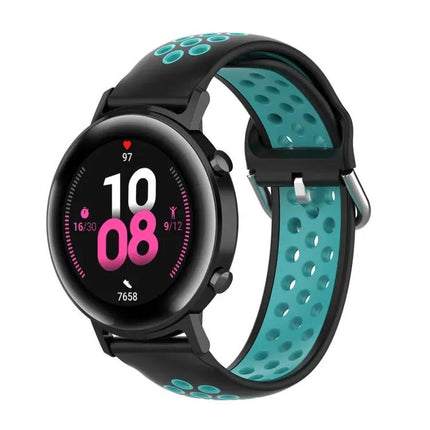 20mm Two-Tone Sport Silicone Watch Band For 42mm Watches