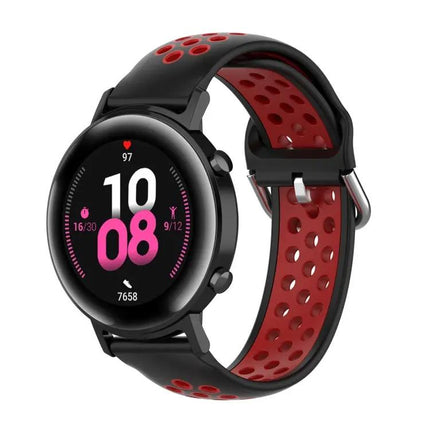 20mm Two-Tone Sport Silicone Watch Band For 42mm Watches