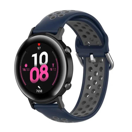 20mm Two-Tone Sport Silicone Watch Band For 42mm Watches