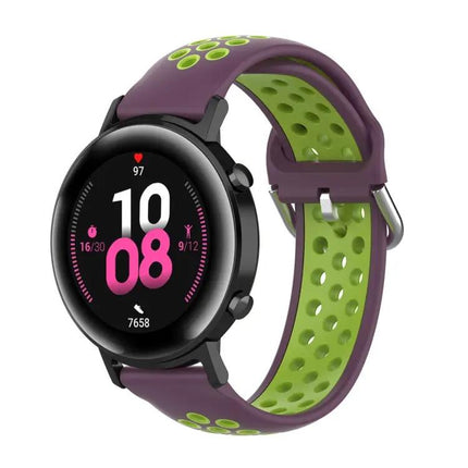 20mm Two-Tone Sport Silicone Watch Band For 42mm Watches