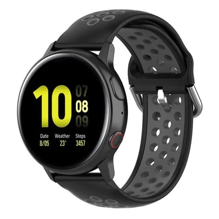 20mm Two-Tone Sport Silicone Watch Band For 42mm Watches