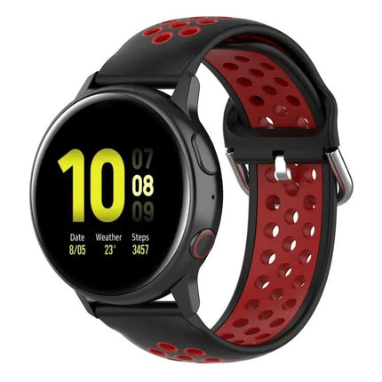 20mm Two-Tone Sport Silicone Watch Band For 42mm Watches