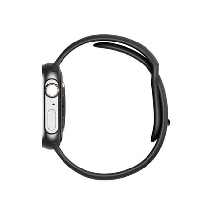 Watch for Daily Health Monitoring and Activity Tracking - side view of black smartwatch with fitness and sleep tracking features, sleek band