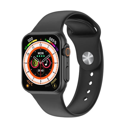 Daily Smart Watch for Everyday Activity and Health Tracking - black fitness smartwatch showing heart rate, steps, calories and activity rings