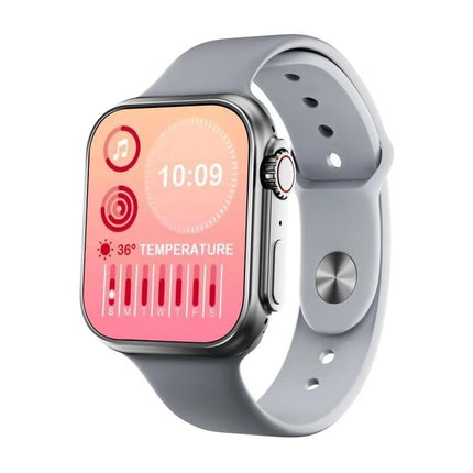 A Practical Smart Watch for Everyday Health and Activity Tracking displaying steps, temperature, and time on a 2.0-inch IPS touchscreen