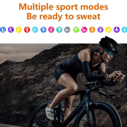 A Practical Smart Watch for Everyday Health and Activity Tracking - cyclist using watch to track multiple sport modes and performance