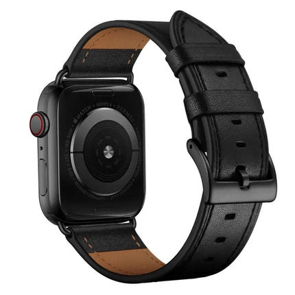 Cowhide Leather Apple Watch Band 38-49mm Compatible