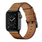 For Apple Watch Ultra 49mm / Series 8&7 45mm / SE 2&6&SE&5&4 44mm / 3&2&1 42mm / Red Brown