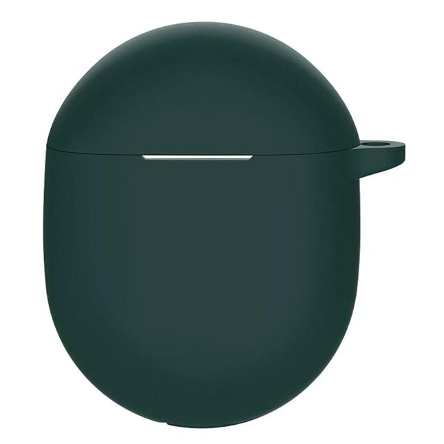 Silicone Protective Case for Google Pixel Buds Pro Daily Use — dark green soft silicone shockproof cover with charging access