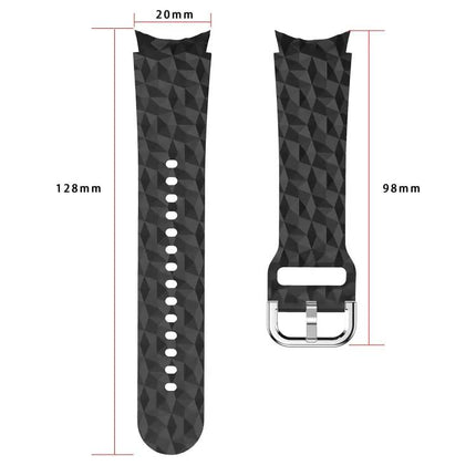 Rhombus Silicone 20mm Watch Band for Galaxy Watch 5/5 Pro