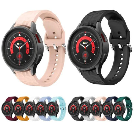 Rhombus Silicone 20mm Watch Band for Galaxy Watch 5/5 Pro