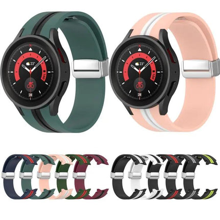 Two-Tone Silicone Watch Band For Samsung Galaxy Watch 5 Pro