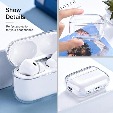 Protective Case for Earphones in Everyday Travel and Home Use - clear hard shell with charging port access for earbuds, travel and home protection