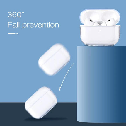 AirPods Pro 2 Case for Daily Commutes and Activities showing 360° fall prevention protection from drops while maintaining easy charging access