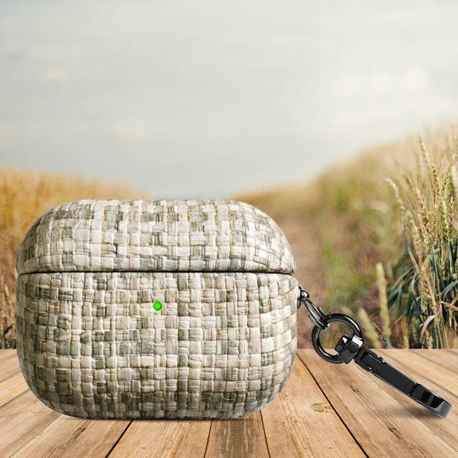 Protective Case for AirPods Pro Suitable for Daily Commutes in textured PU with keyring for pocket and bag protection