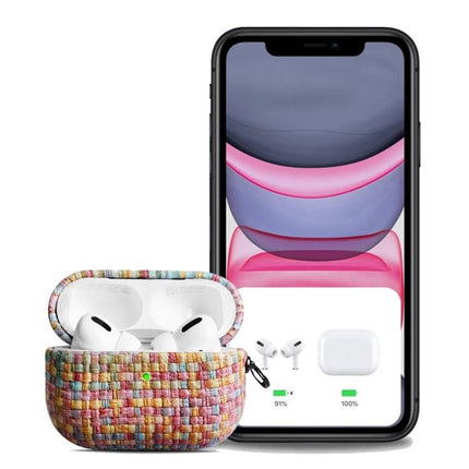 Protective Case for AirPods Pro Suitable for Daily Commutes - PU material woven colorful protective cover for AirPods Pro