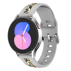 For Samsung Galaxy Watch 5 40mm / 44mm / Grey Leopard Print