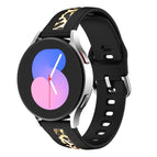 For Samsung Galaxy Watch 5 Pro 45mm / Black Leopard Print