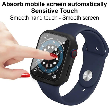 Imak PC Frame Case With Tempered Glass For Apple Watch