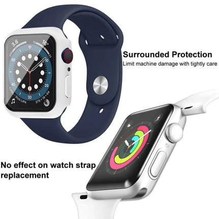 Imak PC Frame Case With Tempered Glass For Apple Watch