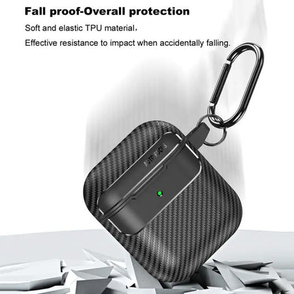 Carbon Fiber Protective Case for Everyday AirPods Carry