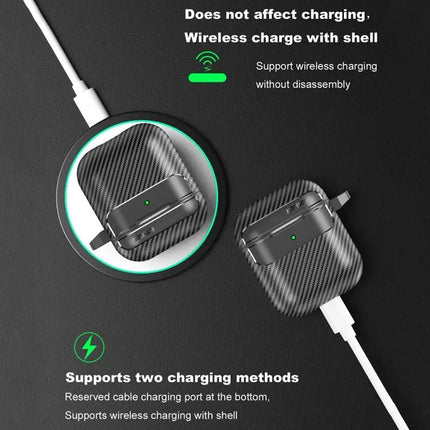 Carbon Fiber Protective Case for Everyday AirPods Carry