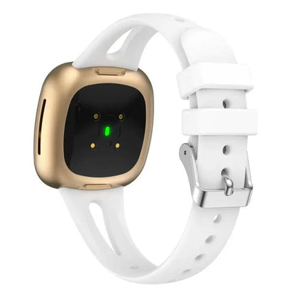 Fitbit Versa 3/4 Silicone Watch Band Waterdrop Slim S L