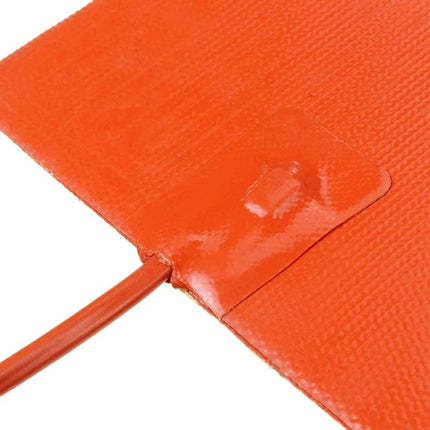 Car Engine Oil Pan Heater Pad 15 x 20cm for Cold Weather - orange silicone heating pad with lead and sealed corner, 220V/150W or 12V/80W options