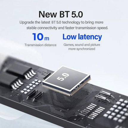 Lenovo Wireless Earbuds With Noise Reduction For Commuting compact Bluetooth 5.0 earbuds with 10m range and low latency
