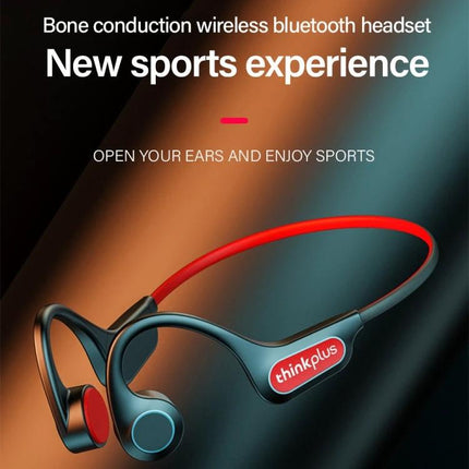 Bone Conduction Open Ear Wireless Earphones For Running And Commuting in red black for outdoor sports and hands-free Bluetooth calls