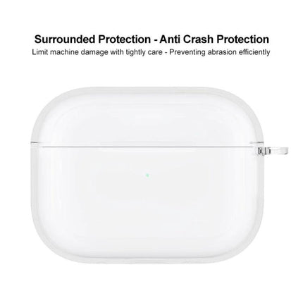 Transparent Imak TPU Case for Everyday Earphone Protection - clear protective cover with charging access for wireless earphones, anti-scratch travel guard