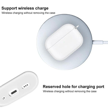 Transparent Imak TPU Case for Everyday Earphone Protection showing wireless charging and reserved hole for charging port