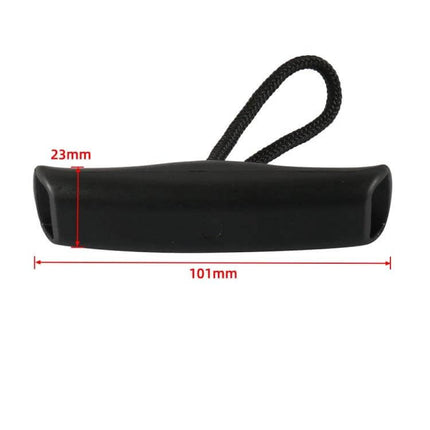 Durable Kayak Carry T-Handle with Cord and Pad Eyes attached to hull, black T-handle 101mm with cord loop for easy lifting
