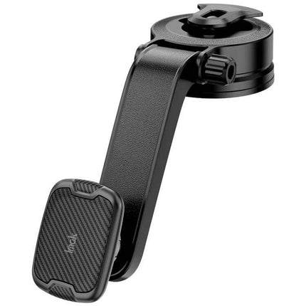 IMAK Dashboard Magnetic Car Holder For Hands Free Phone - black magnetic dashboard phone mount with vacuum silicone suction cup, six magnets