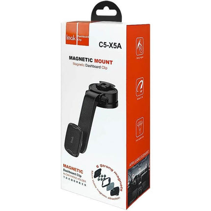 IMAK Dashboard Magnetic Car Holder For Hands Free Phone magnetic dashboard mount with vacuum silicone suction and six strong magnets