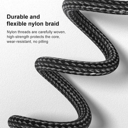 6-in-1 Type-C Multi-Function Adapter for Device Connectivity showing durable flexible nylon braided cable detail