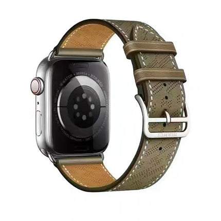 Microporous Leather Band For Apple Watch 38-49mm Adjustable