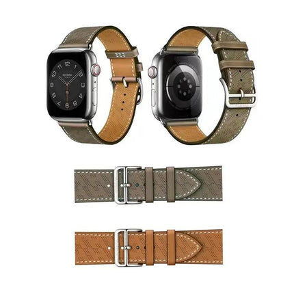 Microporous Leather Band For Apple Watch 38-49mm Adjustable
