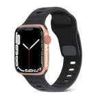 For Apple Watch Ultra 49mm / Series 8&7 45mm / SE 2&6&SE&5&4 44mm / 3&2&1 42mm / Black