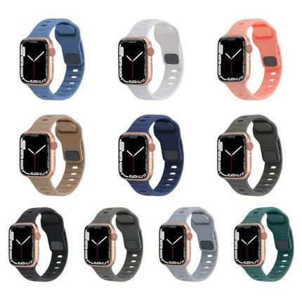 Silicone Sports Watch Band Compatible Apple Watch 38-49mm